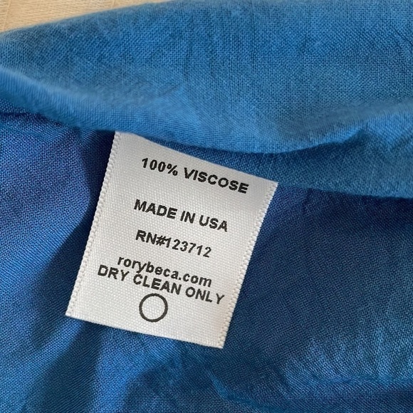 Rory Beca Side Slit Lightweight Maxi Summer Dress Resort Wear Vacation Beach M - Picture 9 of 10